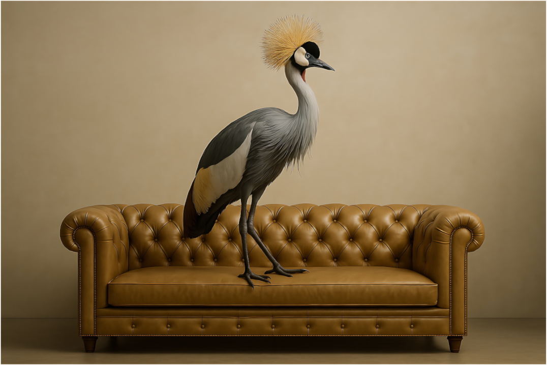 Main image Verlorene Weite – Kronenkranich Afrika