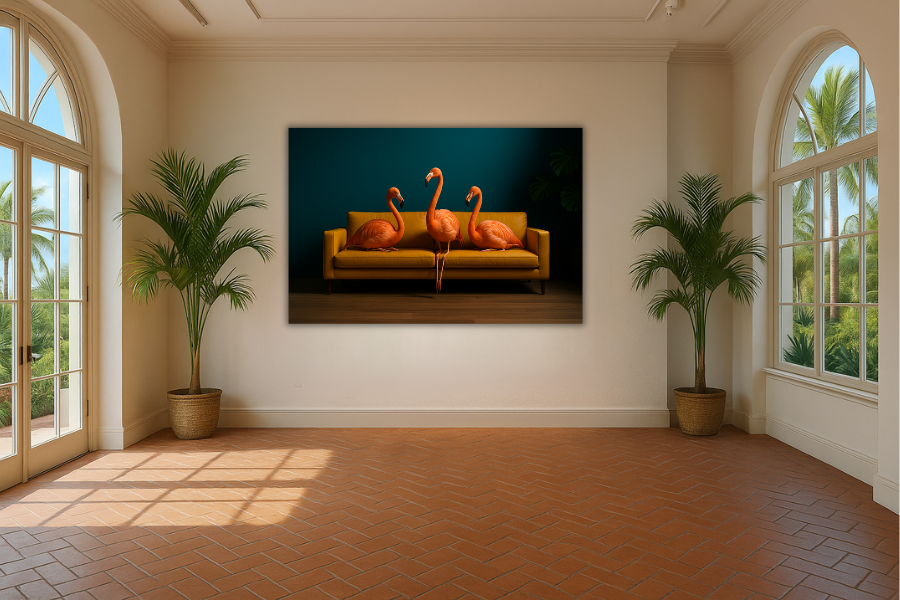 Die Flamingo- Balance