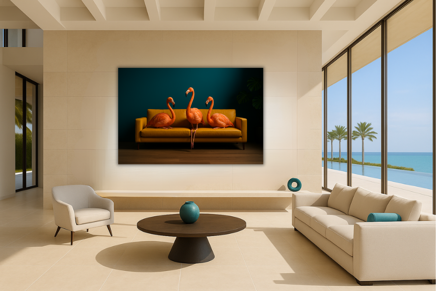 Die Flamingo- Balance