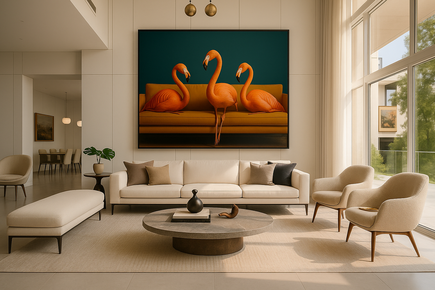 Die Flamingo- Balance