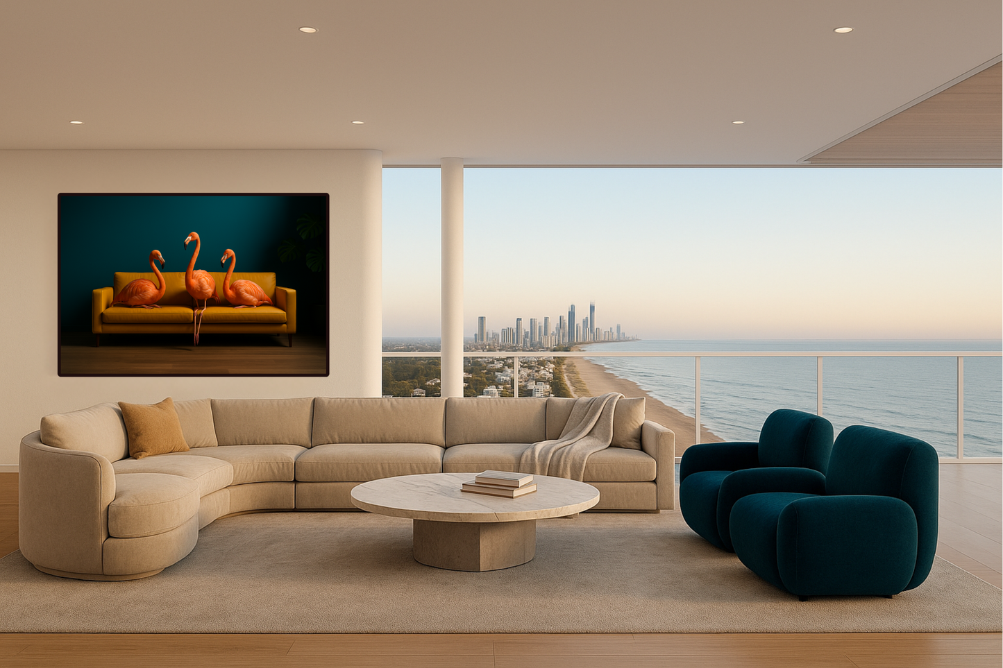 Die Flamingo- Balance