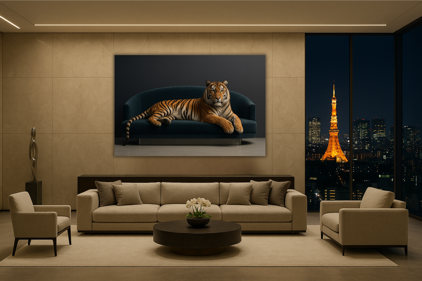 A silent king caught between luxury and loss.